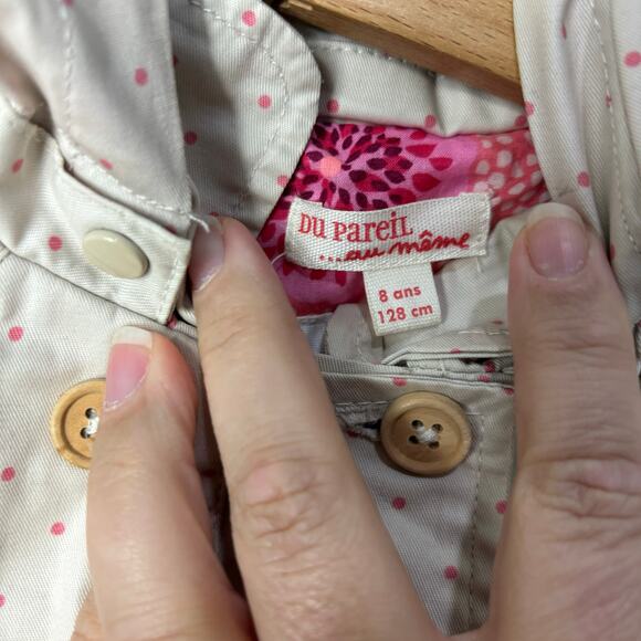 Dpam Pink Polka Dot Rain Jacekt - Picture 7 of 9